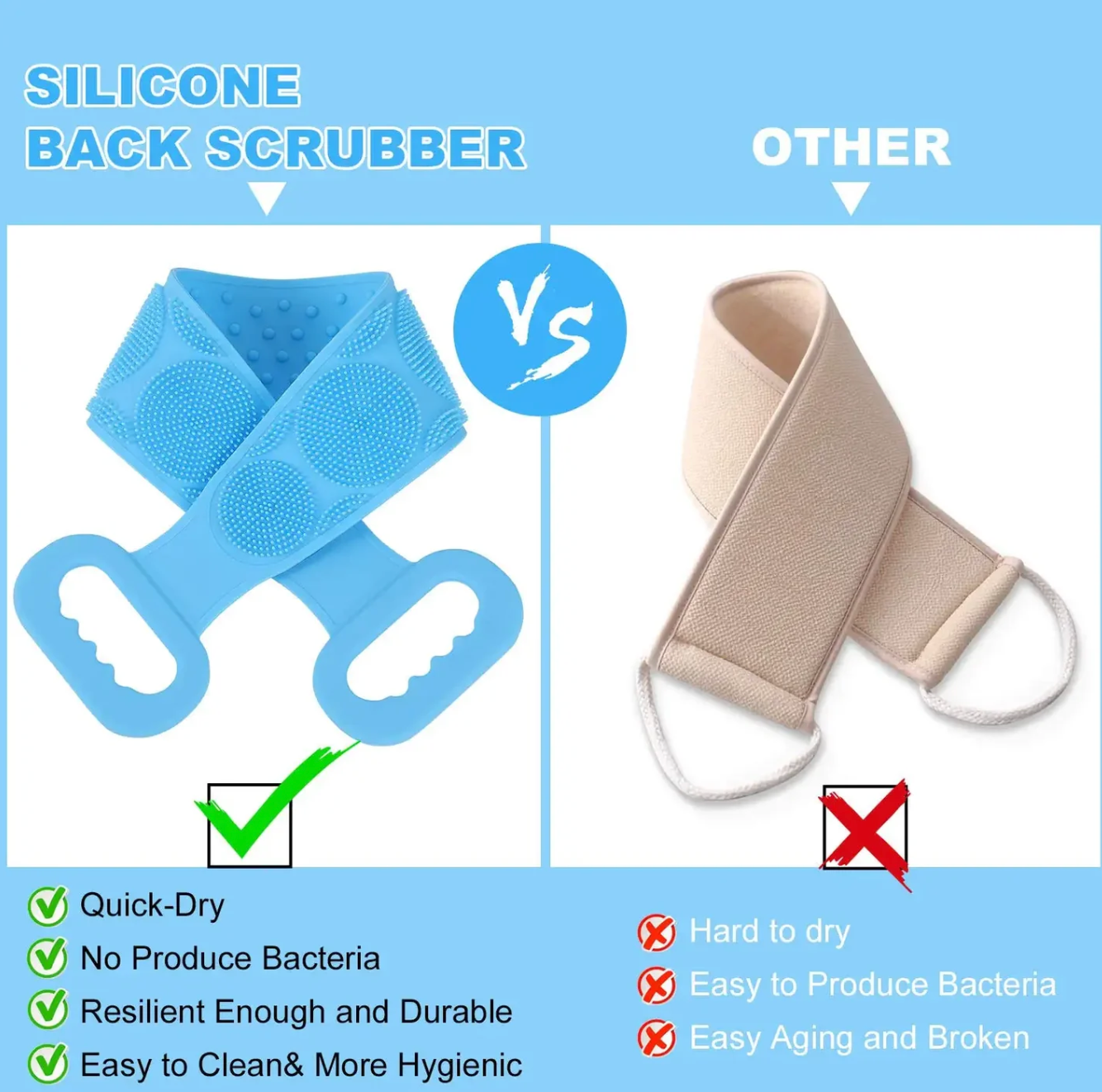 Eco-Friendly Silicone Bath Brush (Buy 1 Get 1 Free)