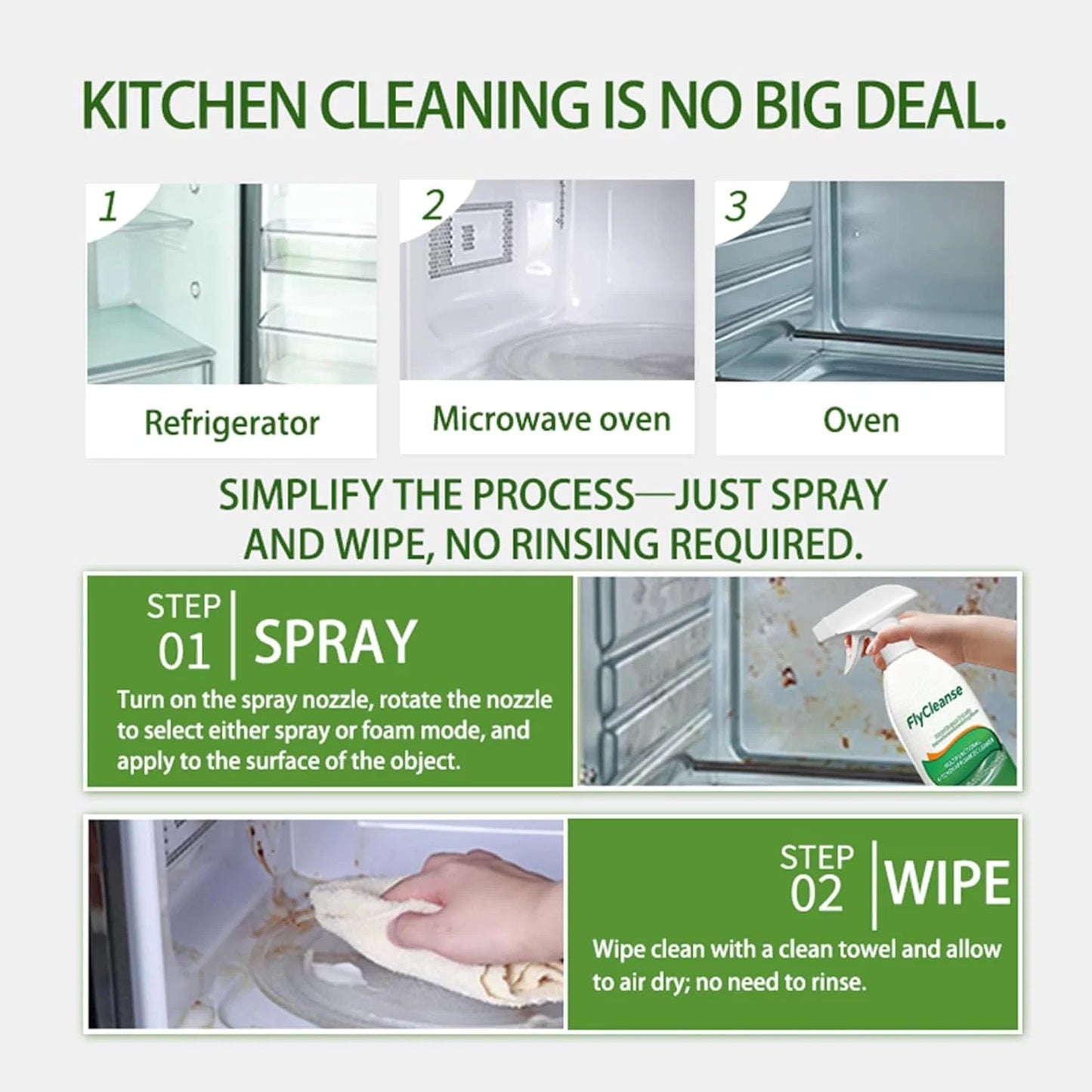 🔥 Fly Cleanse Multi-Purpose Kitchen Grease Cleaner (Buy 1 Get 1 Free)