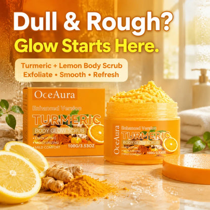 Turmeric & Lemon Body Scrub – Brightening Glow Treatment