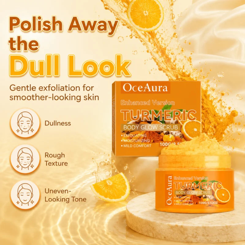 Turmeric & Lemon Body Scrub – Brightening Glow Treatment