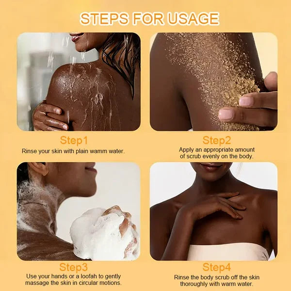 Turmeric & Lemon Body Scrub – Brightening Glow Treatment
